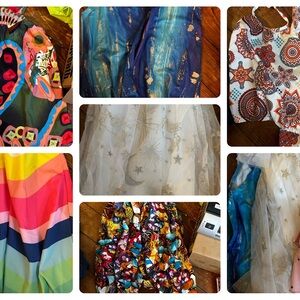 New & Like New 3T - 4T Girls Clothing Bundle 5 Dresses, Jumpsuit, Back to School